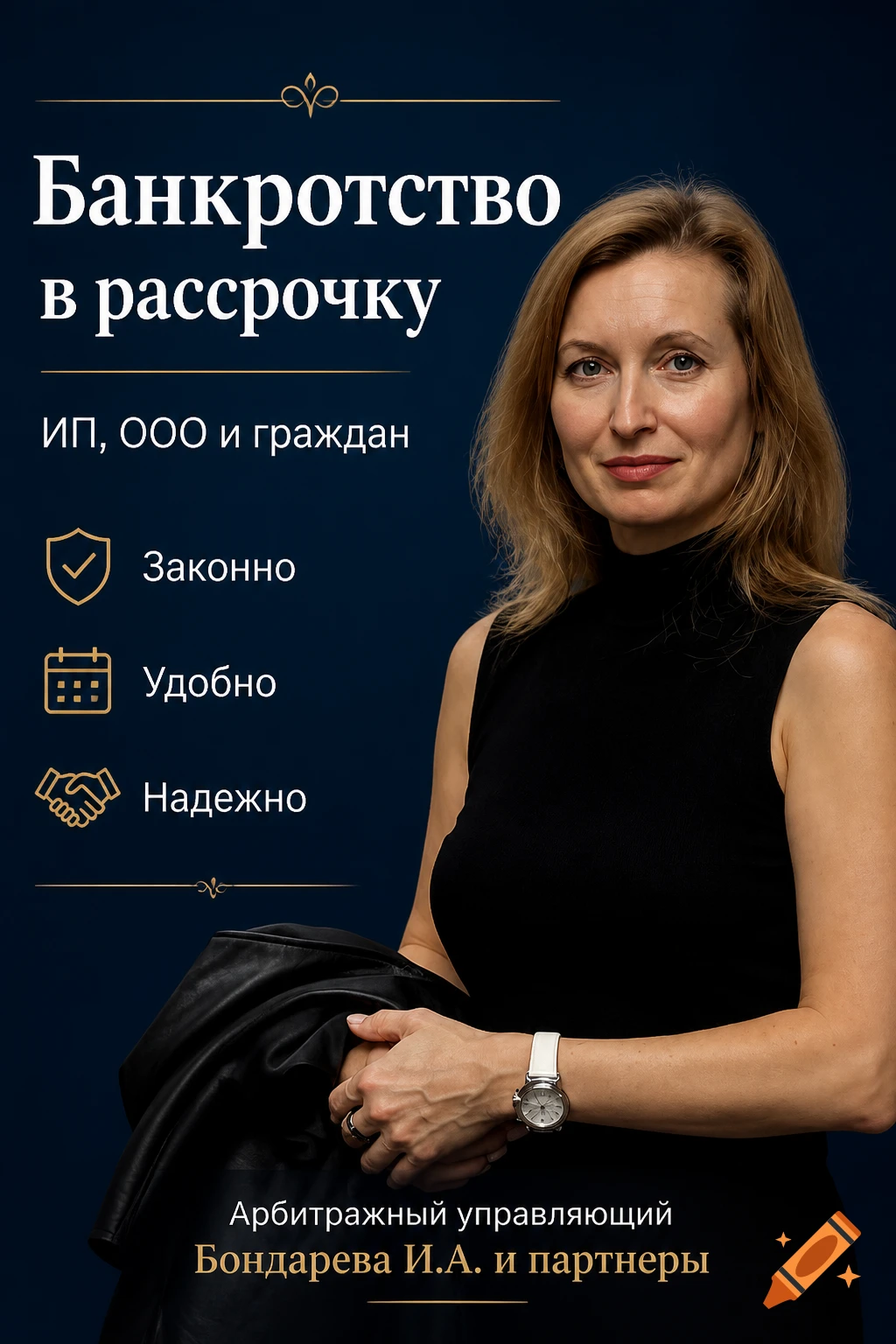 Арбитражный управляющий Бондарева И.А. — банкротство в рассрочку